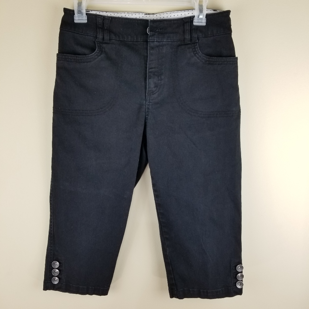 Christopher&Banks Capri Shorts/Pants Black Size 4